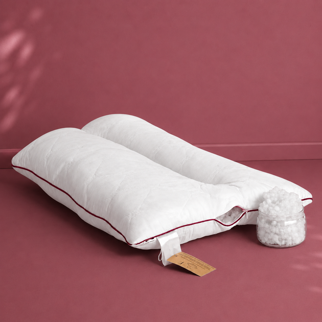 Подушка MirSon DeLuxe Eco-Soft Jojoba 566 Ортопедическая 50х70 см (2200000625175) - изображение 9
