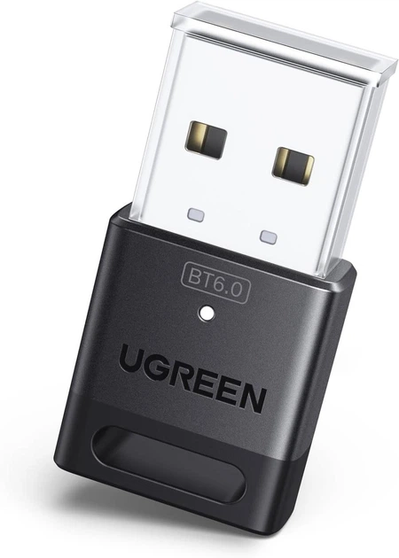 Bluetooth-адаптер Ugreen USB Bluetooth 6.0 Dongle Receiver EDR & BLE передатчик для компьютера, ноутбука Black (CM748) - Фото 1 Bluetooth-адаптер Ugreen USB Bluetooth 6.0 Dongle Receiver EDR & BLE передатчик для компьютера, ноутбука Black (CM748) - изображение 1