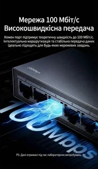 Коммутатор сетевой UGREEN 8-портовый Gigabit Ethernet Switch в алюминиевом корпусе Black (CM632) - изображение 6