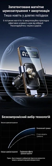 Автомобільний тримач Ugreen для смартфона c гравітаційним ефектом 4.7-7.2" Grey (LP907) - Фото 5 Автомобільний тримач Ugreen для смартфона c гравітаційним ефектом 4.7-7.2" Grey (LP907) - зображення 5