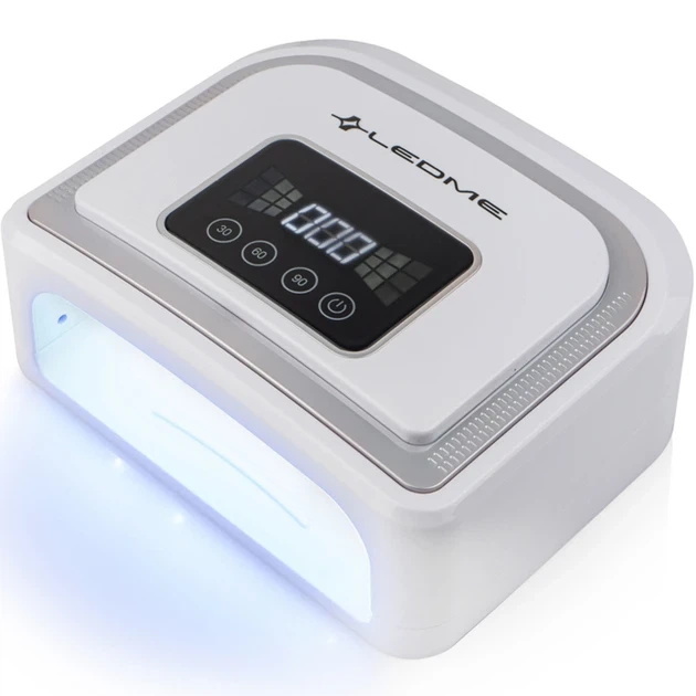 Лампа LEDME 5B 120W UV/LED с аккумулятором для маникюра Серебристый - Фото 1 Лампа LEDME 5B 120W UV/LED с аккумулятором для маникюра Серебристый - изображение 1
