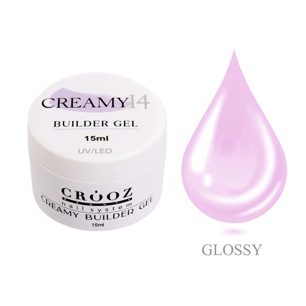Гель для наращивания и укрепления Crooz Creamy Builder Gel №14 - Фото 1 Гель для наращивания и укрепления Crooz Creamy Builder Gel №14 - изображение 1