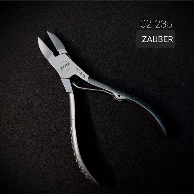 Кусачки педикюрные Zauber 02-235 титановые профессиональные для ногтей - изображение 2