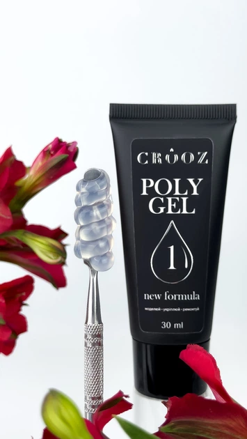 Полигель Crooz PolyGel №01 прозрачный, 30 мл - изображение 2