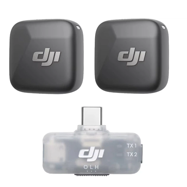 Беспроводной микрофон DJI Mic Mini 2, комплект с приемником Type-C, 2 микрофона, шумоподавление (E3AFB58367F3) - Фото 6 Беспроводной микрофон DJI Mic Mini 2, комплект с приемником Type-C, 2 микрофона, шумоподавление (E3AFB58367F3) - изображение 6