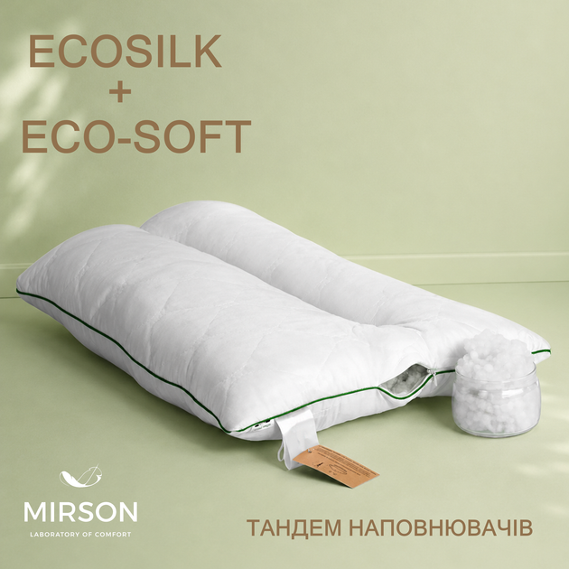 Подушка MirSon DeLuxe Eco-Soft Aloe Vera 564 Ортопедическая 50х70 см (2200000625151) - изображение 5