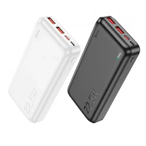 Павербанк Power Bank HOCO J101A Astute 20000 mAh 22.5W PD20W White портативный аккумулятор с быстрой зарядкой и LED-дисплеем - Фото 4 Павербанк Power Bank HOCO J101A Astute 20000 mAh 22.5W PD20W White портативный аккумулятор с быстрой зарядкой и LED-дисплеем - изображение 4
