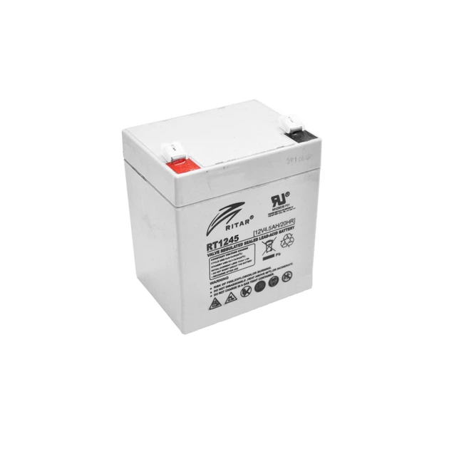 Батарея к ИБП Ritar AGM RT1245, 12V-4.5Ah (RT1245) - Фото 1 Батарея к ИБП Ritar AGM RT1245, 12V-4.5Ah (RT1245) - изображение 1
