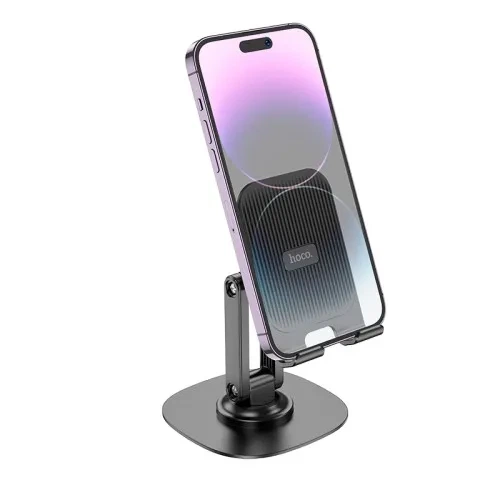Тримач настільний Hoco HD6 Winner dual-axis rotating desktop stand, чорний - Фото 1 Тримач настільний Hoco HD6 Winner dual-axis rotating desktop stand, чорний - зображення 1