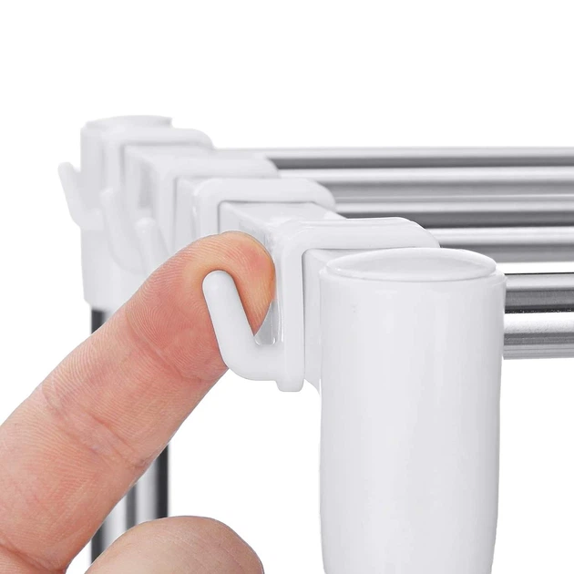 Полка для микроволновки настольная UKC, Раздвижная полка для микроволновки, Кухонная полка для микроволновки - изображение 7