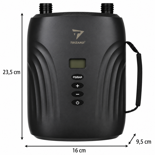 Электрический насос Trizand 25262 для SUP доски 20 PSI 12V с 6 насадками - изображение 2