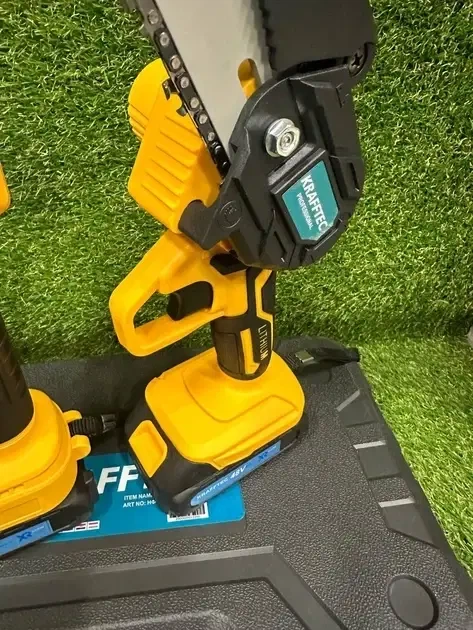 Набор 2в1 Krafftec Germany 48V 6Ah аккумуляторный (секатор DCMPP640P1 + минипила DCM181N) в кейсе - изображение 3