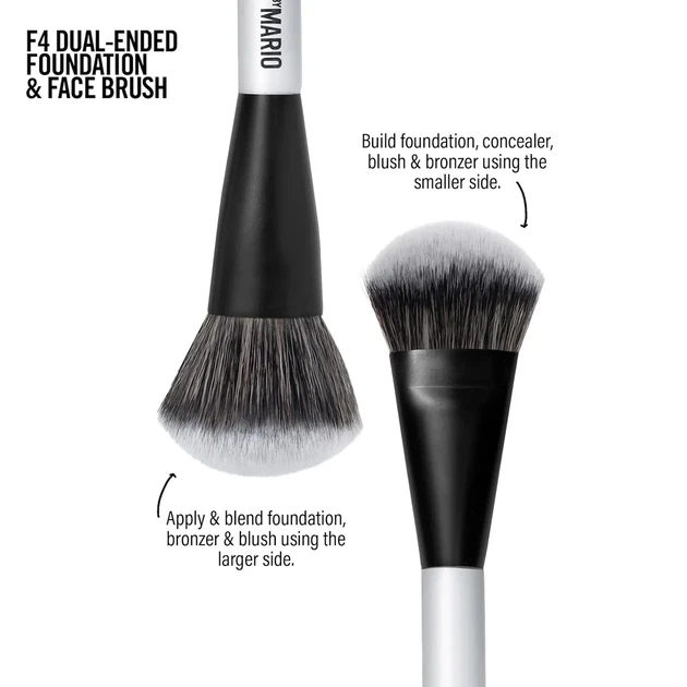 Двусторонняя кисть для тона и коррекции Makeup By Mario Mario F4 Brush - изображение 5