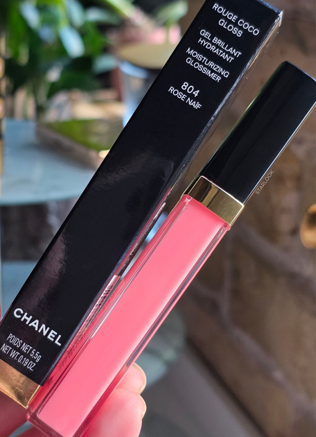 Зволожуючий блиск для губ Chanel Rouge Coco Gloss 804 Rose Naif 5.5 г - зображення 5