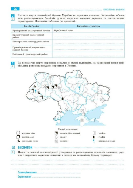 Книга Географія. 8 клас. Зошит для практичних робіт з інтерактивними завданнями. Галина Довгань - Фото 4 Книга Географія. 8 клас. Зошит для практичних робіт з інтерактивними завданнями. Галина Довгань - изображение 4