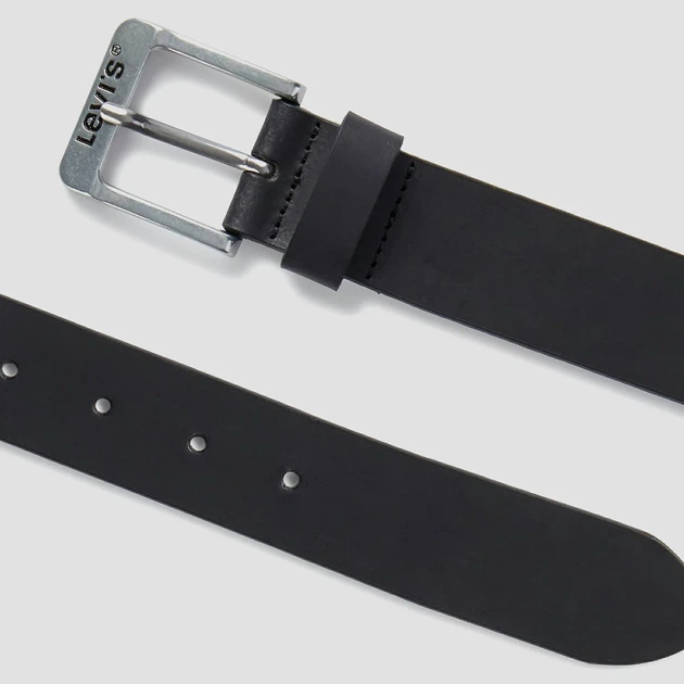 Ремень мужской из натуральной кожи Levi`s 77134-0611 115 см Черный (7613267395456) - Фото 3 Ремень мужской из натуральной кожи Levi`s 77134-0611 115 см Черный (7613267395456) - изображение 3