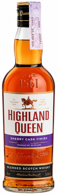 Набор виски Highland Queen 0.7 л 40% + Sherry Cask Finish 0.7 л 40% + 8 yo 0.7 л 40% (1021244264279) - изображение 4