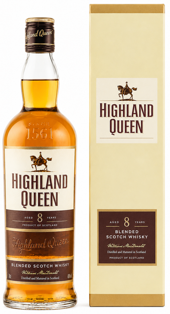 Набор виски Highland Queen 0.7 л 40% + Sherry Cask Finish 0.7 л 40% + 8 yo 0.7 л 40% (1021244264279) - изображение 5