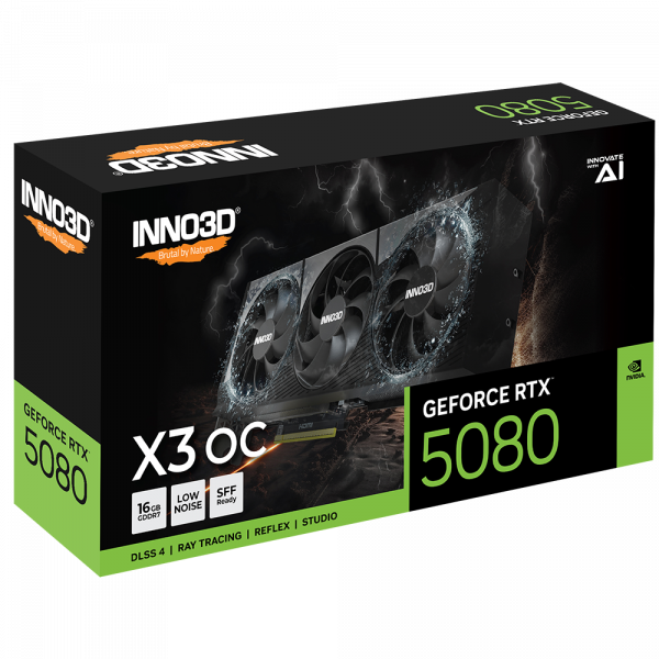 Відеокарта Inno3D nvidia geforce rtx 5080 x3 oc Inno3D rtx 5080 x3 oc - зображення 3