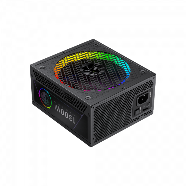 GAMEMAX Блок живлення atx 3.1 & PCIe5.1_ 1300w, 80+ Platin um,RGB Smart fan 140mm,fully modular ,Japanese 10 rgb pro 1300p - изображение 2