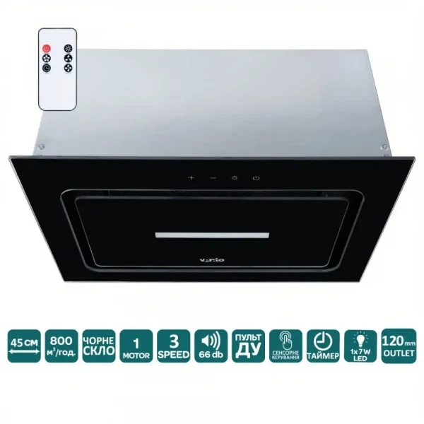 Вытяжка Ventolux punto 45 bg (800) tc - Фото 2 Вытяжка Ventolux punto 45 bg (800) tc - изображение 2