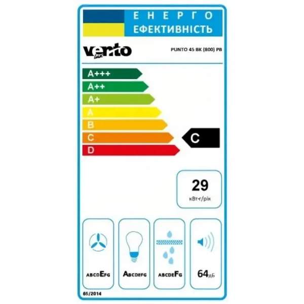 Вытяжка Ventolux punto 45 bk (800) pb - изображение 6