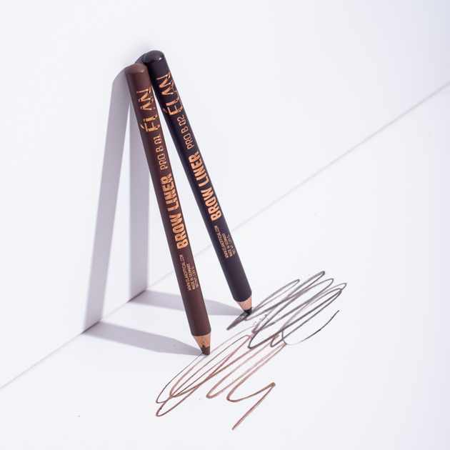 Пудровий олівець для брів Brow Liner PRO B 02 Dark Brown - Фото 2 Пудровий олівець для брів Brow Liner PRO B 02 Dark Brown - зображення 2