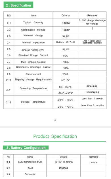 Аккумулятор EASUN POWER IBattery-EA-51.2V-100AH-JJ - Фото 2 Аккумулятор EASUN POWER IBattery-EA-51.2V-100AH-JJ - изображение 2