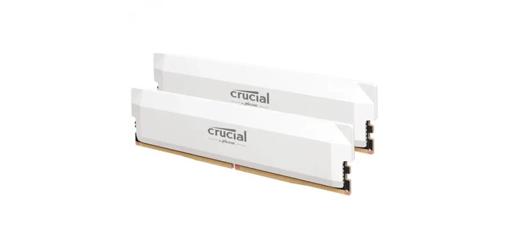 Модуль пам'яті Crucial Pro White DDR5-6400 32GB (2x16GB) (CP2K16G64C38U5W) - Фото 2 Модуль пам'яті Crucial Pro White DDR5-6400 32GB (2x16GB) (CP2K16G64C38U5W) - изображение 2
