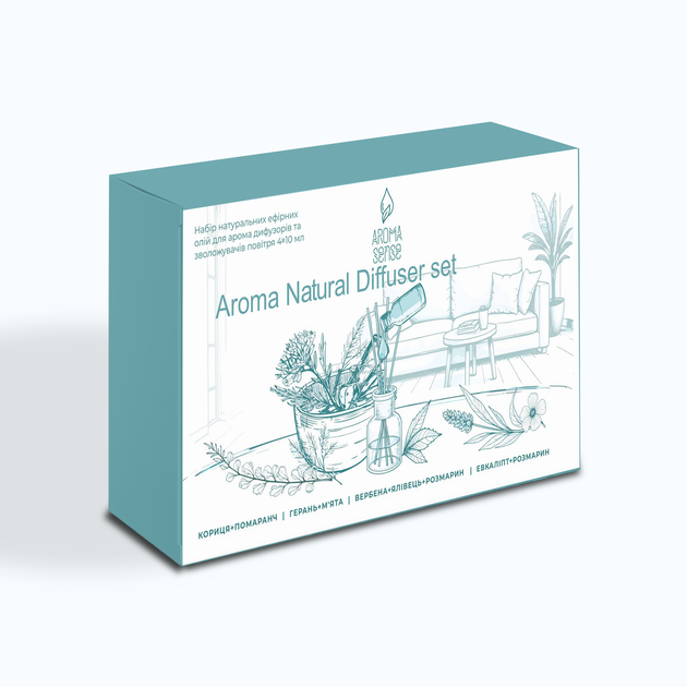 Набір ефірних олій "Aroma Natural Deffuser set" - зображення 2