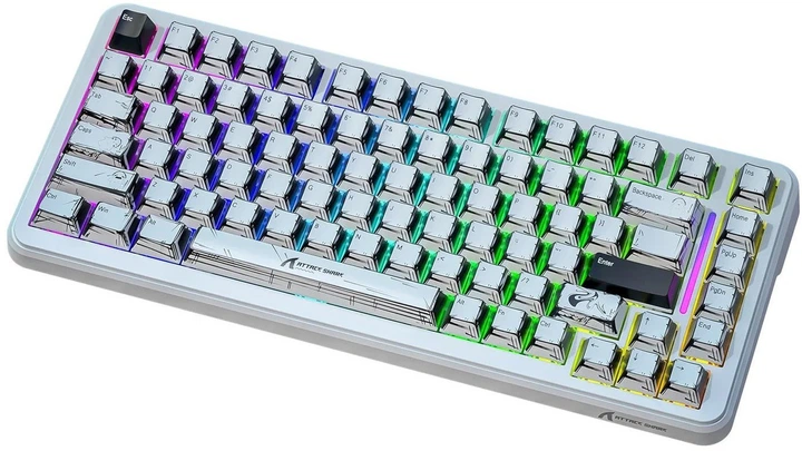 Бездротова магнітна клавіатура ATTACK SHARK X82 PRO HE Comics (2.4G/Bluetooth/USB type-c) RGB Підсвічування (COPY) - зображення 4
