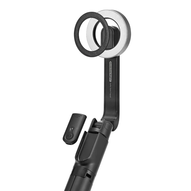 Універсальний штатив Spigen S580W Bluetooth Selfie Stick Long Tripod Black with MagSafe (AMP07659) - Фото 4 Універсальний штатив Spigen S580W Bluetooth Selfie Stick Long Tripod Black with MagSafe (AMP07659) - зображення 4