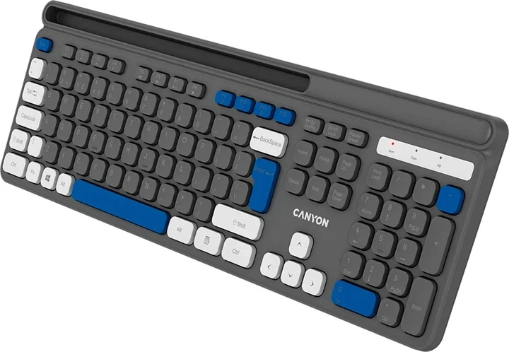 Клавиатура беспроводная Canyon HKB-W03 Wireless Grey (CNS-HKBW03DG) - изображение 8