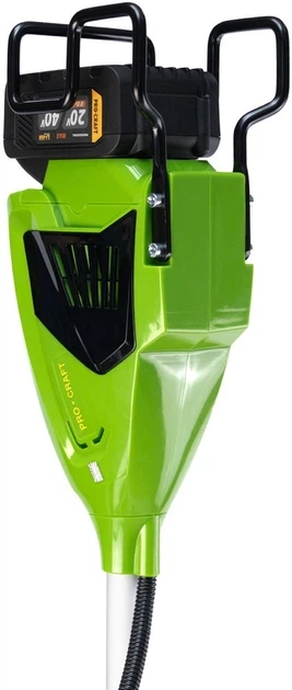 Тример акумуляторний Procraft ATA-40BS UNIVERSAL з велосипедною ручкою 1 акумулятором 40V/4Ah та зарядним пристроєм у комплекті безщітковий садова газонокосарка для косіння трави та бур’янів ручна електрокоса для догляду за присадибною територією - зображення 8