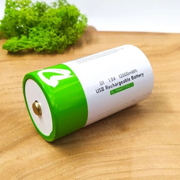Аккумулятор тип D / R20 Smartoools 8000 mAh бочонок Li-Ion с зарядкой Type-C 1.5V (19329) - Фото 8 Аккумулятор тип D / R20 Smartoools 8000 mAh бочонок Li-Ion с зарядкой Type-C 1.5V (19329) - зображення 8