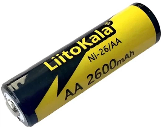 Аккумулятор AA / 14500 LiitoKala Ni-26 2600 mAh пальчиковый Ni-MH 1.2V Выпуклый плюс (19319) - изображение 2