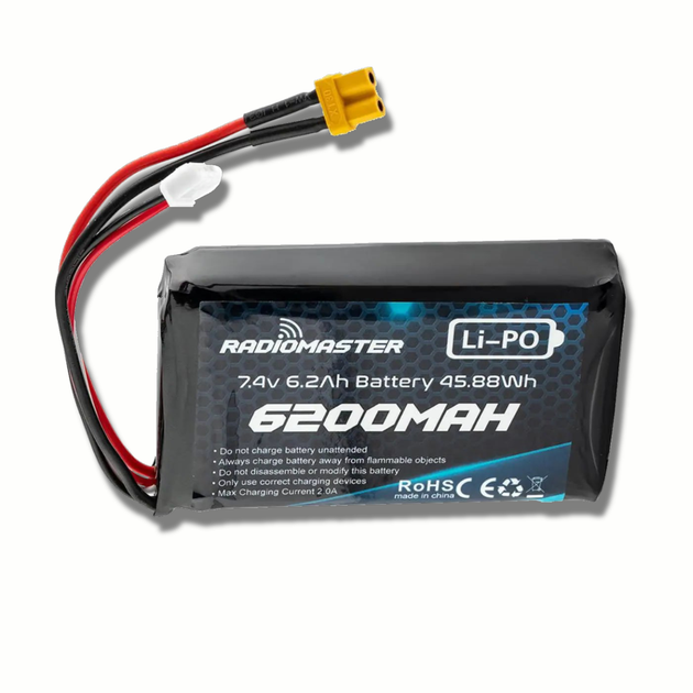 Аккумулятор RadioMaster 2S 6200 mAh FPV JST-XH и XT30, TX16S, BOXER (19262) - Фото 2 Аккумулятор RadioMaster 2S 6200 mAh FPV JST-XH и XT30, TX16S, BOXER (19262) - зображення 2