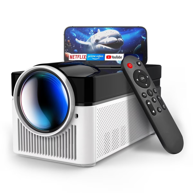 Мультимедийный смарт-проектор с автофокусом Magcubic HY450 Android 14, chip H726, 8K24fps, 2GB/16GB домашний кинотеатр Black White (19397) - Фото 3 Мультимедийный смарт-проектор с автофокусом Magcubic HY450 Android 14, chip H726, 8K24fps, 2GB/16GB домашний кинотеатр Black White (19397) - изображение 3