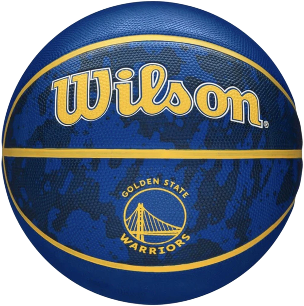 Мяч баскетбольный Wilson NBA Team TieDye BSKT GS Warriors Size 7 в подарочной коробке + насос (WZ4007802XP) - изображение 3