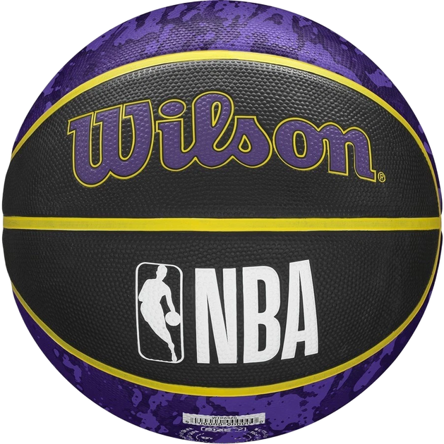 Мяч баскетбольный Wilson NBA Team TieDye BSKT LA Lakers SI Size 7 в подарочной коробке + насос (WZ4007803XP) - Фото 2 Мяч баскетбольный Wilson NBA Team TieDye BSKT LA Lakers SI Size 7 в подарочной коробке + насос (WZ4007803XP) - изображение 2