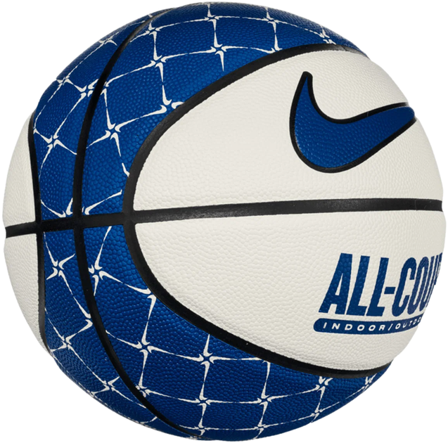 Мяч баскетбольный Nike Everyday All Court 8P Graphic Deflated Sail/Black/Court Blue Size 7 (N.100.4370.147.07) - Фото 2 Мяч баскетбольный Nike Everyday All Court 8P Graphic Deflated Sail/Black/Court Blue Size 7 (N.100.4370.147.07) - изображение 2