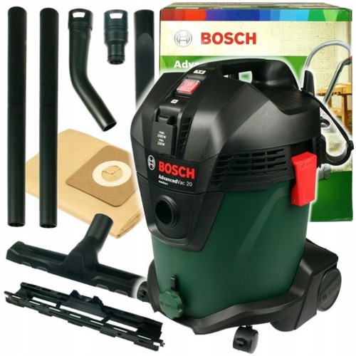 Пилосос будівельний Bosch AdvancedVac 20 1200 Вт 20 л 70 л/с Зелений - зображення 3
