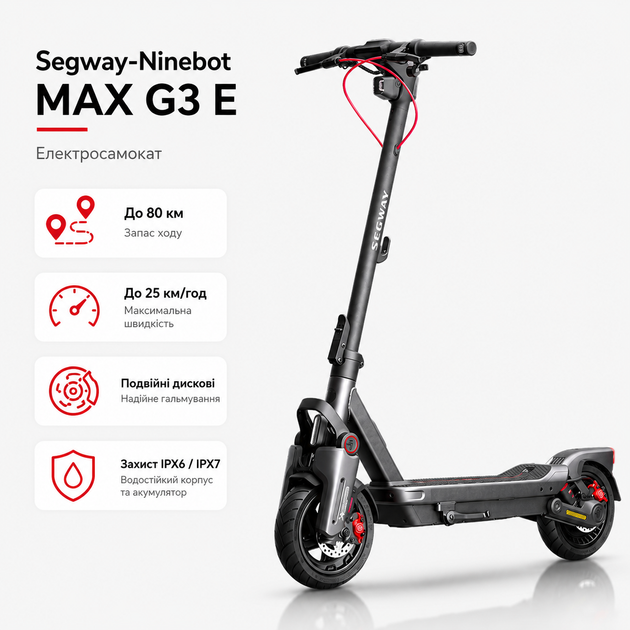 Электросамокат Segway-Ninebot MAX G3 E 700 Вт запас хода 80 км городской Серый (AA.05.16.01.0004) - изображение 2