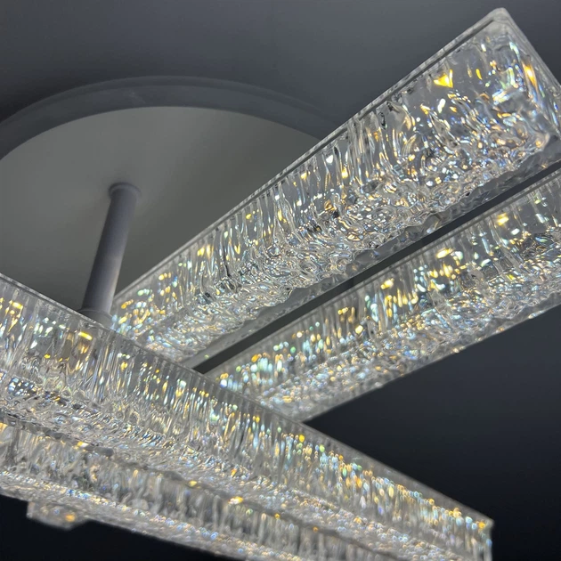 Светильник LED потолочный LUMINARIA ICEBERG LINE RGB 60W 4L WHITE/ICE (с пультом) - изображение 5