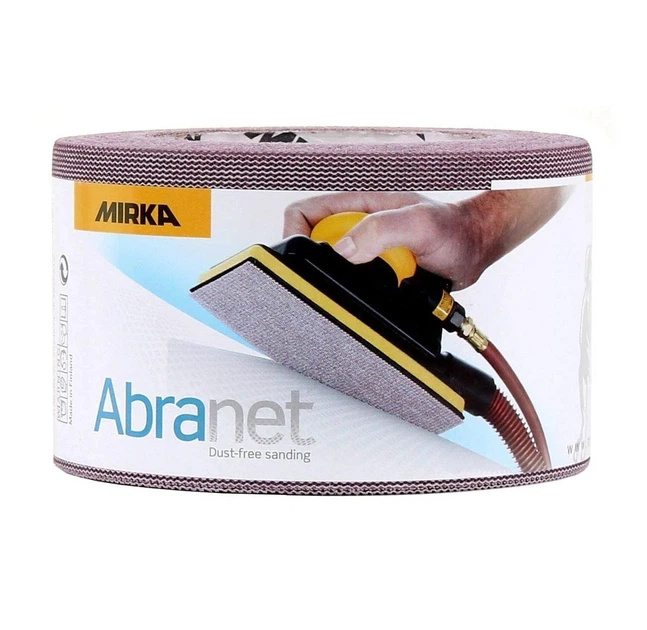 Шлифовальная лента Mirka Abranet / 75 мм х 10 м рулон / P150 / Серый Б/В k1 - изображение 2