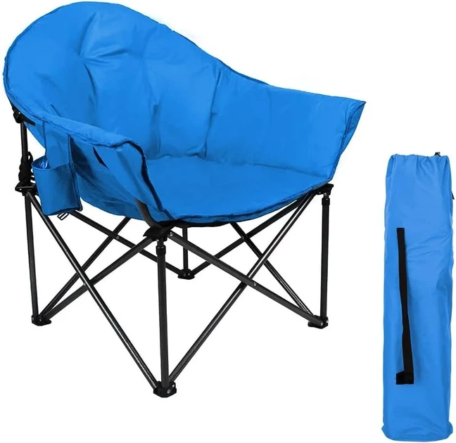 Раскладное кресло для кемпинга HIGH POINT SPORTS XXL / до 150 кг / Голубой Б/В - Фото 1 Раскладное кресло для кемпинга HIGH POINT SPORTS XXL / до 150 кг / Голубой Б/В - изображение 1