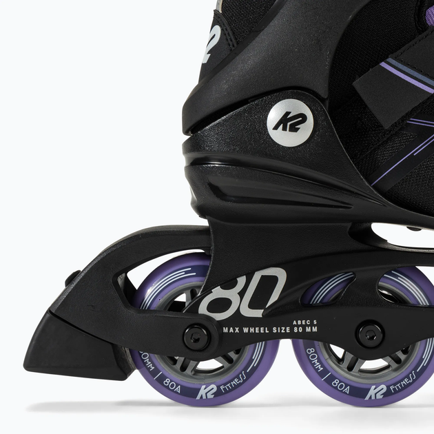 Женские роликовые коньки K2 Alexis 80 Pro Size 40 (25,5 см) Lavendar Б/В - изображение 7