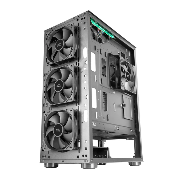 Корпус Mars Gaming MC-PRO2 Tower / без БЖ / Чорний (102078799) - Фото 4 Корпус Mars Gaming MC-PRO2 Tower / без БЖ / Чорний (102078799) - зображення 4