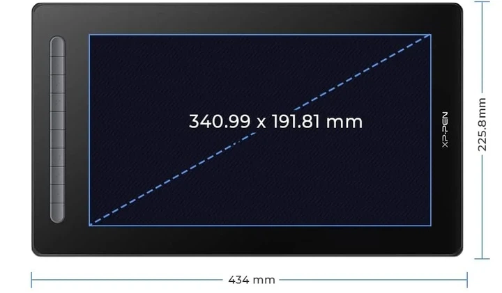 Графический планшет 15.4" Full HD XP-PEN Artist 16 2nd Gen Черный (102023445) - Б/У - изображение 2