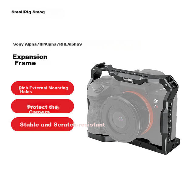 Клетка для кроликов SmallRig 2918 для камеры Sony A73, аксессуар для зеркальной фотокамеры Sony A7r3/A9, легкая, противоскользящая, устойчивая к царапинам. - Фото 4 Клетка для кроликов SmallRig 2918 для камеры Sony A73, аксессуар для зеркальной фотокамеры Sony A7r3/A9, легкая, противоскользящая, устойчивая к царапинам. - изображение 4